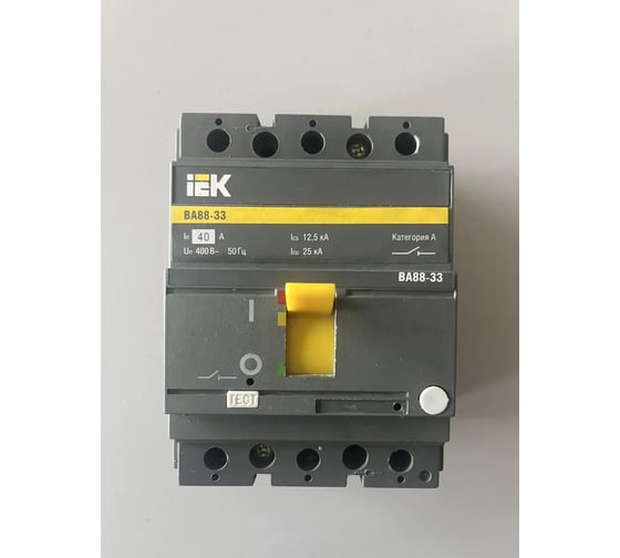Автоматический выключатель IEK ВА88-33 3Р 40А 35кА SVA20-3-0040