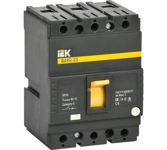 Автоматический выключатель IEK ВА88-33 3Р 40А 35кА SVA20-3-0040 1