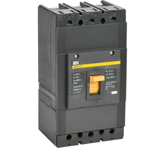 Автоматический выключатель IEK ВА88-37 3Р 400А 35кА SVA40-3-0400