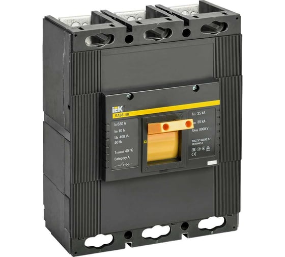 Автоматический выключатель IEK ВА88-40 3Р 630А 35кА SVA50-3-0630