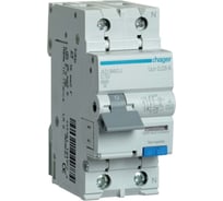 Дифавтомат Hager АВДТ 1P+N 6kA С-10A In=30мА, Тип А, винтовые клеммы, ширина 2М 2141862