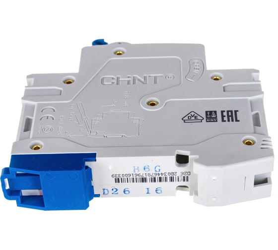 Автоматический выключатель CHINT NB1-63, 1P, 16A, 6кА, характеристика C 179616
