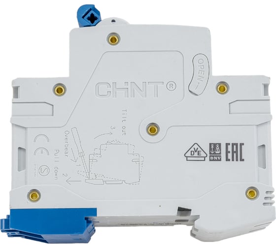 Автоматический выключатель CHINT NB1-63, 2P, 6A, 6кА, характеристика C 179667