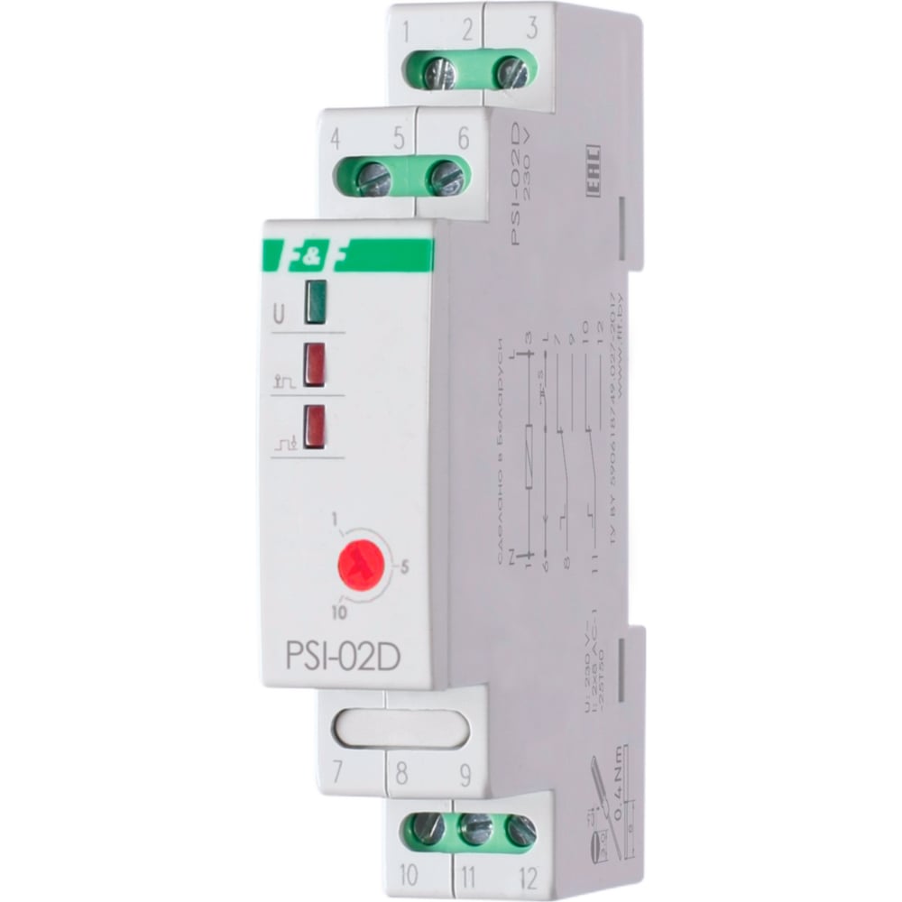 Реле-формирователь импульсов Евроавтоматика F&F PSI-02D, длительность ...