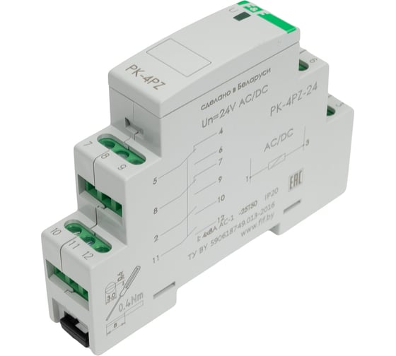 Реле промежуточное Евроавтоматика F&F PK-4PZ/Un24V EA06.001.027