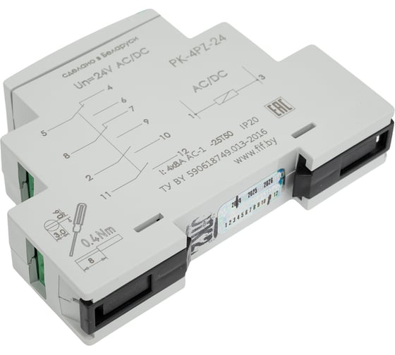 Реле промежуточное Евроавтоматика F&F PK-4PZ/Un24V EA06.001.027