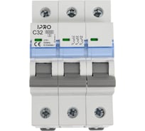 Автоматический выключатель IPRO 3 фазы 32А C 6кА 15676