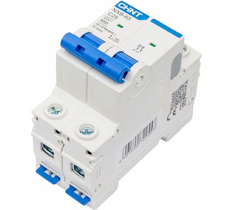 Автоматический выключатель CHINT NXB-63, 2P, 25A, 6кА, характеристика C 814094