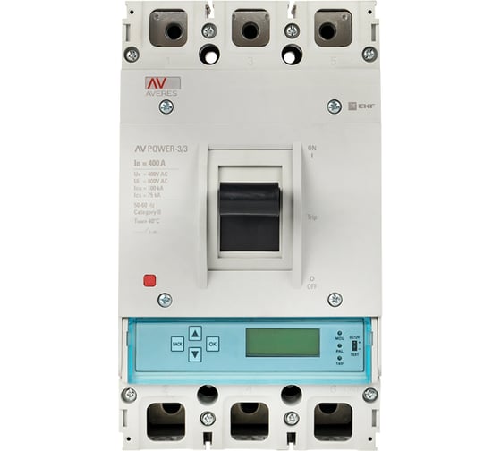Автоматический выключатель EKF AV POWER-3/3 400А 100kA ETU6.0 AVERES mccb-33-400H-6.0-av