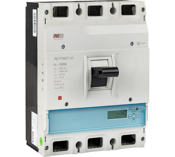Автоматический выключатель EKF AV POWER-4/3 1000А 100kA ETU6.0 AVERES mccb-43-1000H-6.0-av