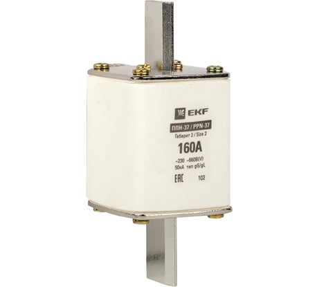 Плавкая вставка EKF ППН-37 400/160А габарит 2 PROxima fus-37/400/160
