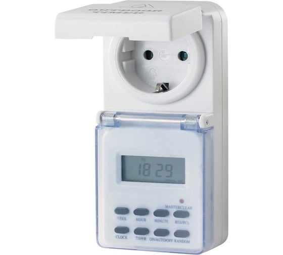 Цифровой недельный таймер Electraline IP44 59506 1