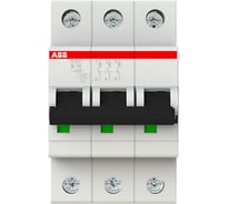 Автоматический выключатель ABB S203, B10, 3-полюсный 2CDS253001R0105
