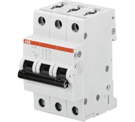 Автоматический выключатель ABB S203, C4, 3-полюсной 2CDS253001R0044