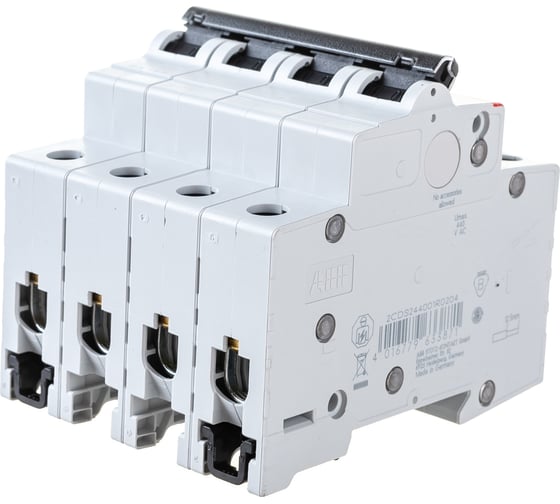 Автоматический выключатель ABB SH204L, C20, 4-полюсный 2CDS244001R0204