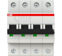 Автоматический выключатель ABB S204, C10, 4-полюсной 22CDS254001R0104