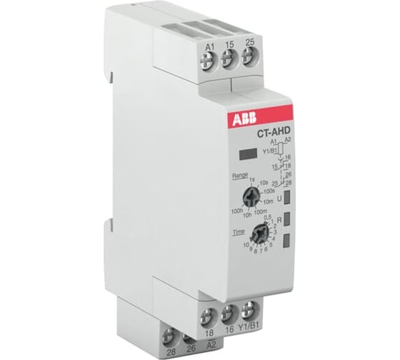 Реле времени ABB CT-AHD.22 модульное, задержка на отключение 1SVR500110R0100