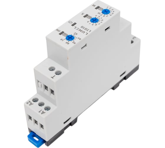 Многофункциональное реле времени Lumel 12...240 V AC/DC (Реле времени; 0,1с÷30ч; SPDT; 250ВAC/5А; Uпит: 12÷240ВAC; DIN; IP20) LTR10