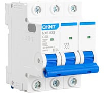 Автоматический выключатель CHINT NXB-63S 3P 50А 4.5kA характеристика C R 296832