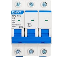Автоматический выключатель CHINT NXB-63S 3P 2А 4.5kA характеристика C R 296822