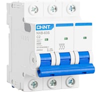 Автоматический выключатель CHINT NXB-63S 3P 2А 4.5kA характеристика C R 296822