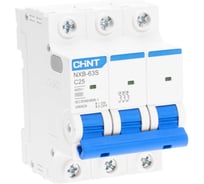 Автоматический выключатель CHINT NXB-63S 3P 25А 4.5kA характеристика C R 296829