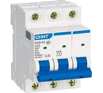 Автоматический выключатель CHINT NXB-63S 3P 1А 4.5kA характеристика C R 296821