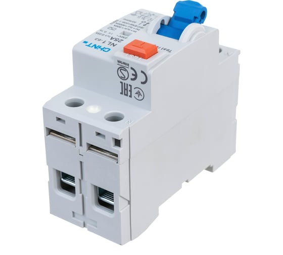 Устройство защитного отключения CHINT NL1-63 6kA 2P 25A 30mA тип AC 200212