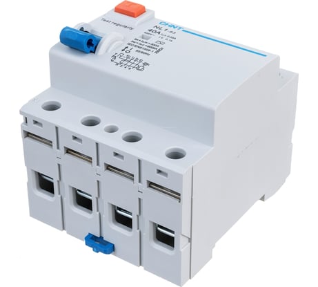 Устройство защитного отключения CHINT NL1-63 6kA 4P 40A 30mA тип AC 200224
