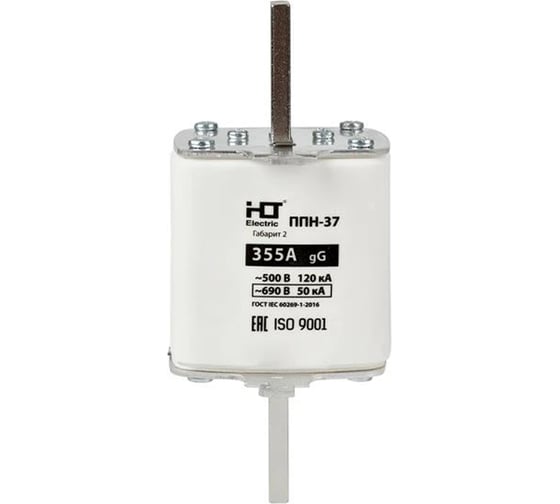 Плавкая вставка предохранителя HLT ППН-37, габарит 2, 400/355А 091-01-059