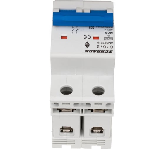 Автоматический выключатель Schrack Technik AM 10кА, 2P, C, 16A AM017216