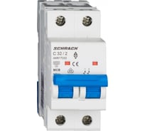 Автоматический выключатель Schrack Technik AM 6кА, 2P, С, 32A AM617232