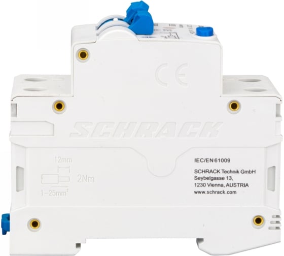 Дифференциальный автоматический выключатель Schrack Technik тип A, 6кА, 1P+N, С, 20A/30mA AK667620