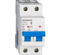 Автоматический выключатель Schrack Technik AM 6кА, 2P, С, 63A AM617263