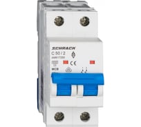 Автоматический выключатель Schrack Technik AM 6кА, 2P, С, 50A AM617250