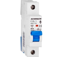 Автоматический выключатель Schrack Technik AM 6кА, 1P, С, 25A AM617125