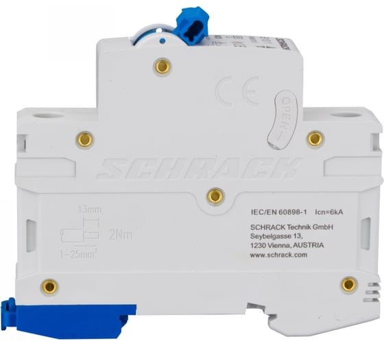 Автоматический выключатель Schrack Technik AM 6кА, 1P, B, 10A AM618110