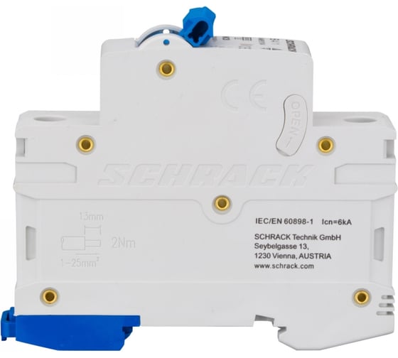 Автоматический выключатель Schrack Technik AM 6кА, 1P, B, 04A AM618104