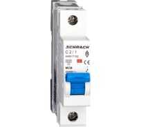 Автоматический выключатель Schrack Technik AM 6кА, 1P, С, 02A AM617102