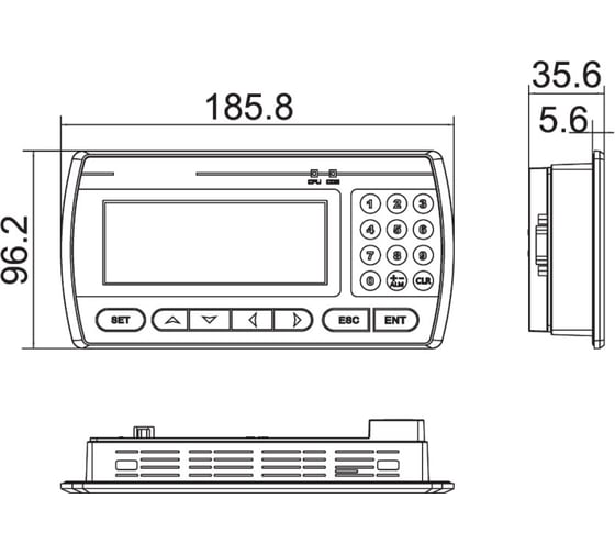 Текстовая панель ONI TD серии TD-MP-043