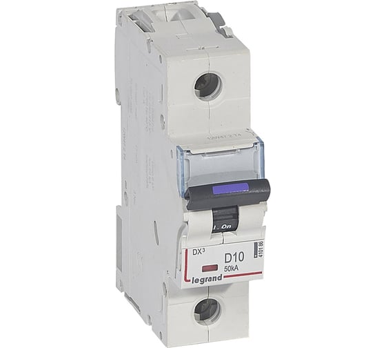 Автоматический выключатель Legrand DX³ 50кА 10А 1п D 410186 1
