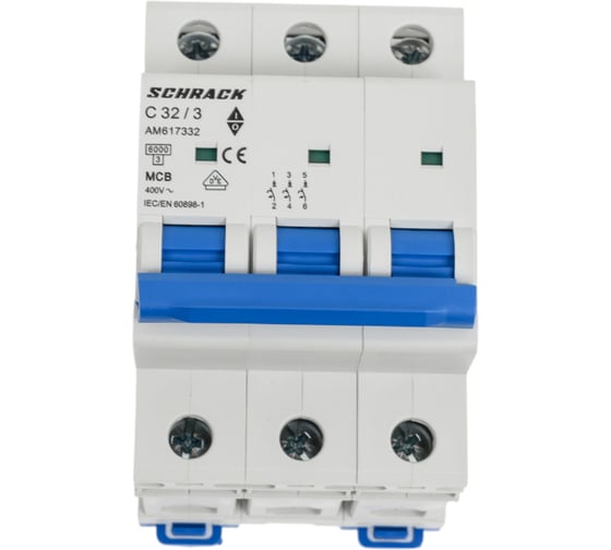 Автоматический выключатель Schrack Technik AM 6кА 3P С 32A AM617332 1
