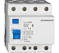 Автоматический выключатель Schrack Technik 10кА 4P 63A/ 30mA УЗО тип AC AR006103