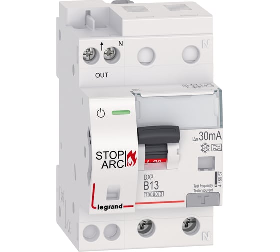 УЗДП Legrand DX3 Stop Arc 1P+N B13 10000A 30mA A (с АВДТ) 415957 1