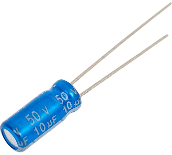 Конденсатор электролитический JB Capacitors 10мкФ, 50В, 105C, 5x11 / P:2 мм, (Low Imp), JRC1H100M02000500110000B-346