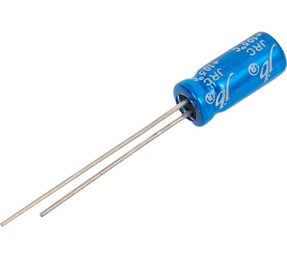 Конденсатор электролитический JB Capacitors 10мкФ, 50В, 105C, 5x11 / P:2 мм, (Low Imp), JRC1H100M02000500110000B-346