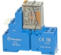 Промежуточное реле в сборе Finder 4 перекидных контакта 7А 553482300040-94049