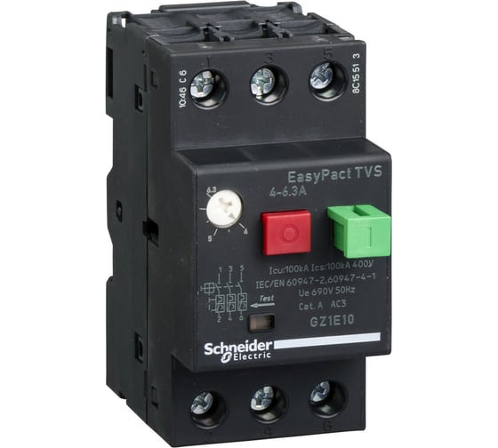 Автоматический выключатель Systeme Electric 4-6.3А GZ1E10