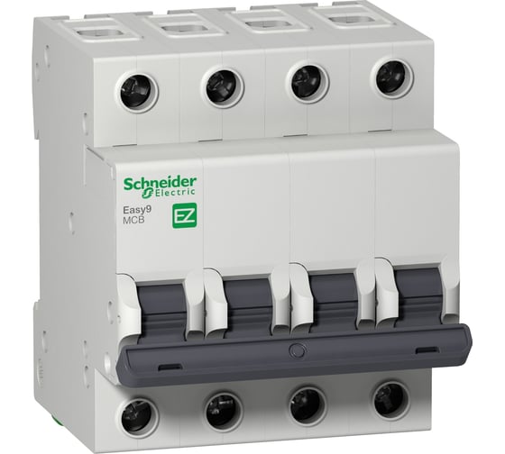 Автоматический модульный выключатель Schneider Electric 4полюса C 32А 4.5кА EASY9 =S= EZ9F34432 1