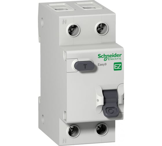 Автоматический выключатель дифференциального тока Schneider Electric 2полюса 1P+N C 40А 30мА AC 4.5кА EASY9 EZ9D34640